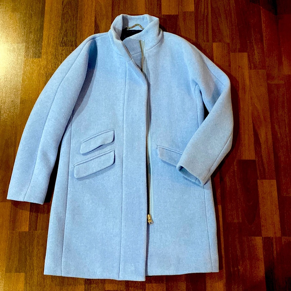 J Crew blue coat
